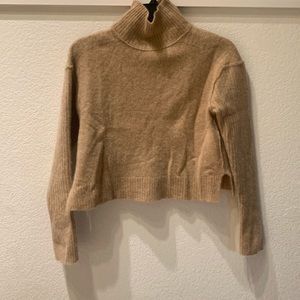 Free people Tan cashmere sweater, small petite, spring sweater, used like new!